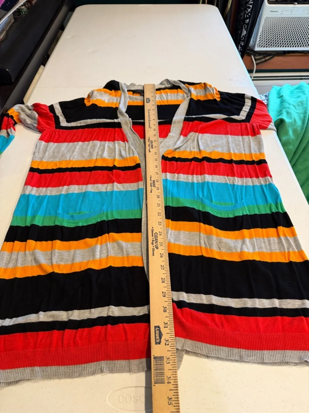 #453. Joseph A. Striped cardigan. 3x - Picture 3 of 7